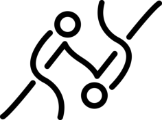 Fighters Sportive Couple Of Stick Men Stencil Svg Design File, Free Vectors File